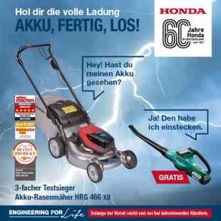 Angebot Honda-Akku-Rasenmäher