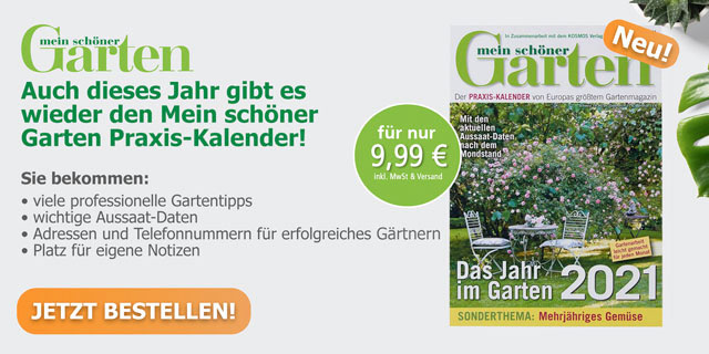 Jetzt im Shop: Mein schöner Garten Praxiskalender