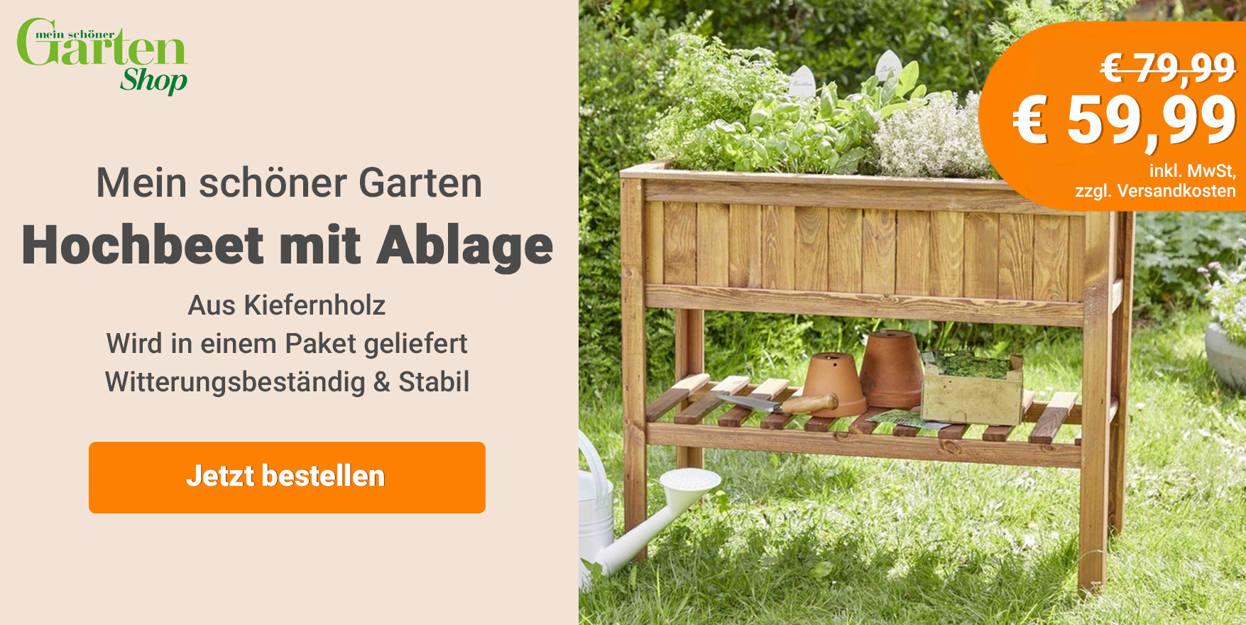 Deal: Hochbeet mit Ablage